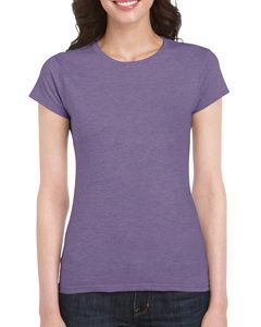 Gildan G640L - Softstyle® Ladies 4.5 oz. Junior Fit T-Shirt Heather Purple