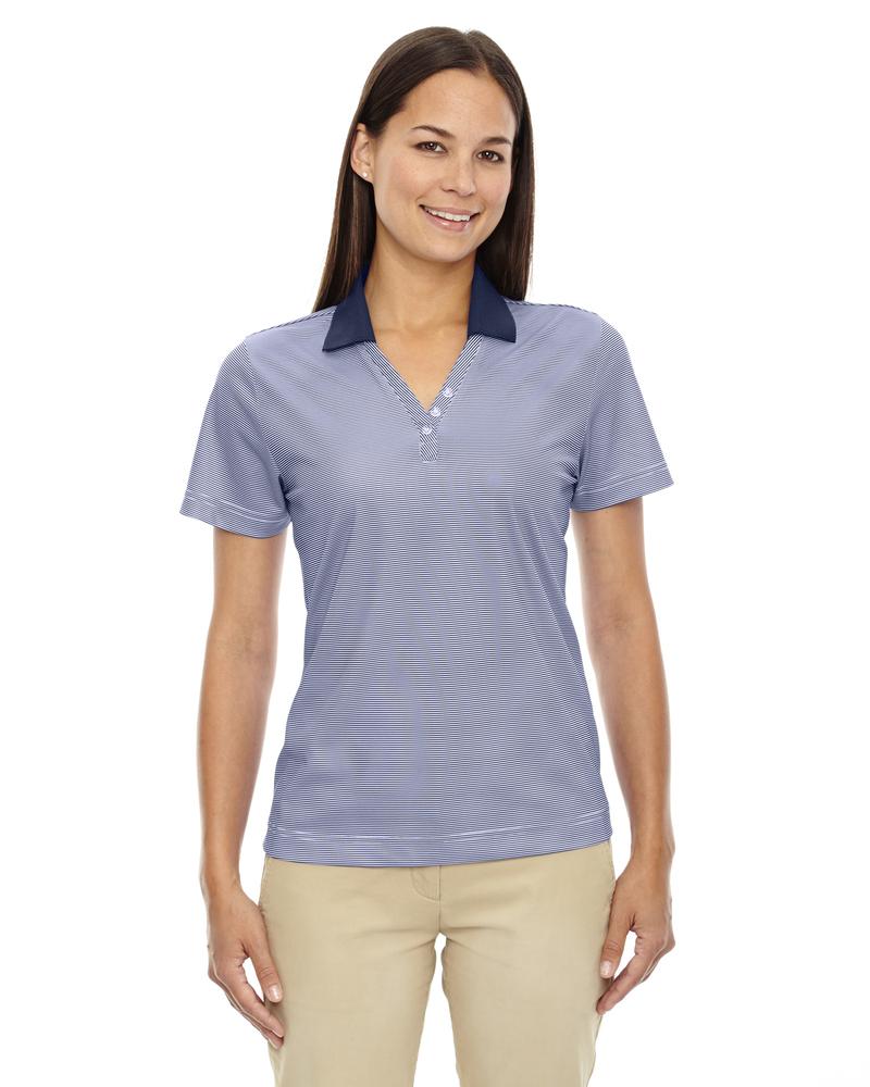 Ash City Extreme 75115 - Launch Ladies' Snag Protection Striped Polo