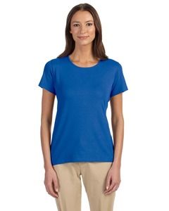 Devon & Jones DP182W - Perfect Fit Ladies Shell T-Shirt French Blue