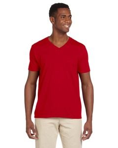 Gildan G64V - Softstyle® 4.5 oz. V-Neck T-Shirt Rouge Cerise