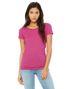 Bella+Canvas B8413 - Ladies Triblend Short-Sleeve T-Shirt Berry Triblend