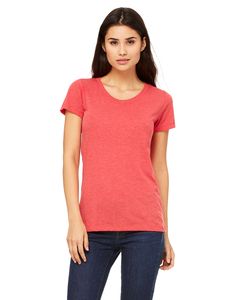 Bella+Canvas B8413 - Ladies Triblend Short-Sleeve T-Shirt Red Triblend