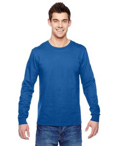 Fruit of the Loom SFLR - 4.7 oz., 100% Sofspun Cotton Jersey Long-Sleeve T-Shirt Real Azul