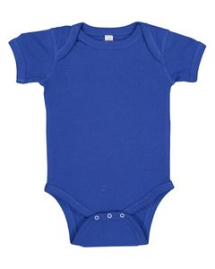 Rabbit Skins 4400 - Infant 5 oz. Baby Rib Lap Shoulder Bodysuit Bleu Royal