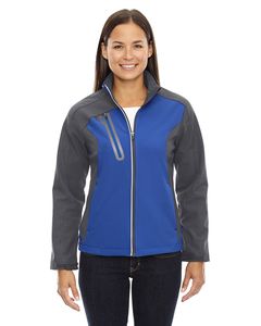 Ash City North End 78176 - Terrain Ladies Color-Block Soft Shell With Embossed Print  