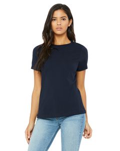 Bella+Canvas B6400 - Missy's Relaxed Jersey Short-Sleeve T-Shirt Navy