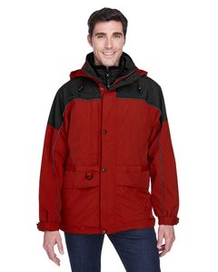 Ash City North End 88006 - Men's 3-In-1 Two-Tone Parka Molten Red