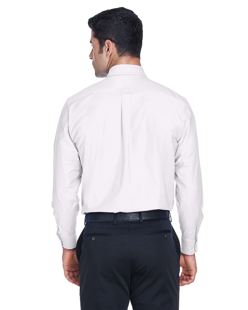 Harriton M600 - Men's Long-Sleeve Oxford with Stain-Release