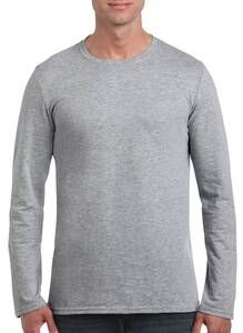 Gildan GI64400 - T-shirt uomo maniche lunghe Softstyle® Sport Grey