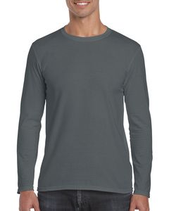 Gildan GI64400 - T-shirt uomo maniche lunghe Softstyle® Charcoal