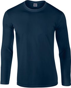 Gildan GI64400 - Softstyle Adult T-Shirt Met Lange Mouw Navy/Navy
