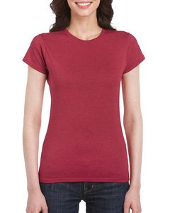 Gildan GI6400L - T-Shirt Femme 100% Coton Antique Cherry Red