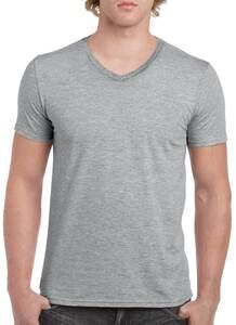 Gildan GI64V00 - Heren Softstyle V-Hals T-Shirt Sport Grey