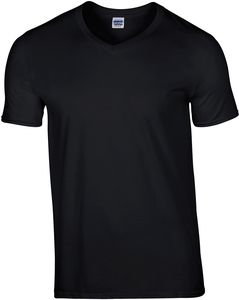 Gildan GI64V00 - T-shirt uomo con scollatura a V Softstyle® Black/Black