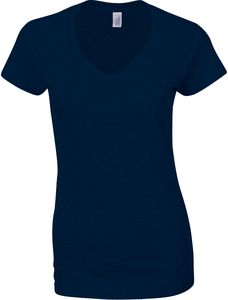 Gildan GI64V00L - Softstyle Ladies V-Neck T-Shirt Navy/Navy