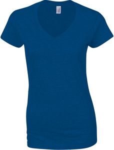 Gildan GI64V00L - Softstyle. Damska koszulka w serek ciemnoniebieski