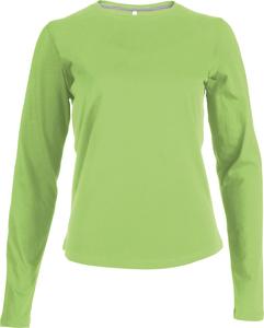 Kariban K383 - T-SHIRT COL ROND MANCHES LONGUES FEMME Lime