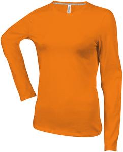 Kariban K383 - T-SHIRT COL ROND MANCHES LONGUES FEMME Orange