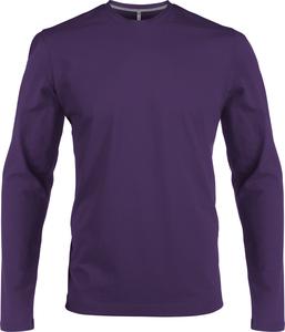 Kariban K359 - MEN'S LONG SLEEVE CREW NECK T-SHIRT Purple