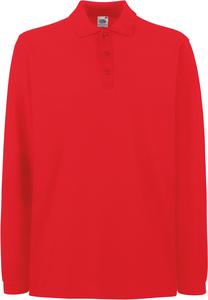 Fruit of the Loom SC63310 - Premium Polo Long Sleeve (63-310-0) Red