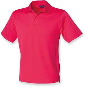 Henbury H475 - Coolplus® Wicking Piqué Polo Shirt Bright Pink