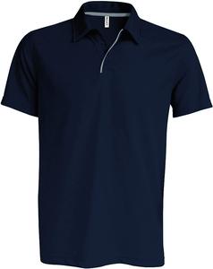 ProAct PA485 - POLO MAILLE PIQUÉE SPORT MANCHES COURTES French Navy/ Silver