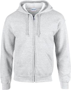 Gildan GI18600 - Heavy Blend Adult Hoodie Sweatshirt Met Volledige Rits Ash