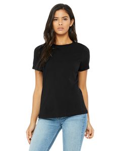 Bella+Canvas B6400 - Missy's Relaxed Jersey Short-Sleeve T-Shirt Black