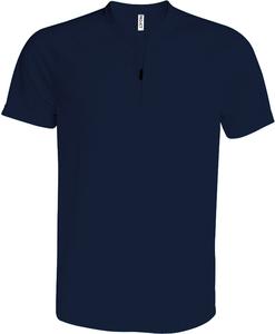 ProAct PA486 - T-SHIRT 1/4 ZIP SPORT MANCHES COURTES UNISEXE Navy/Navy