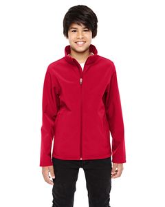 Team 365 TT80Y - Youth Leader Soft Shell Jacket Sport Red