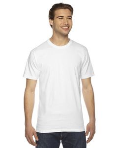 American Apparel 2001 - Unisex Fine Jersey Short-Sleeve T-Shirt Blanc