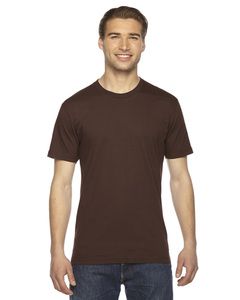 American Apparel 2001 - Unisex Fine Jersey Short-Sleeve T-Shirt Brun