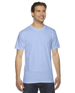 American Apparel 2001 - Unisex Fine Jersey Short-Sleeve T-Shirt Bleu Pastel