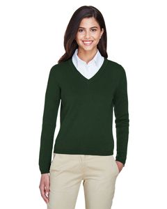 Devon & Jones D475W - Ladies V-Neck Sweater Vert foret