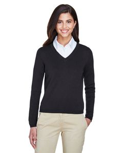 Devon & Jones D475W - Ladies V-Neck Sweater Noir