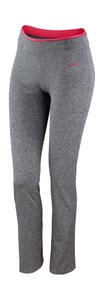 Result S275F - Women`s Fitness Trousers Sport Grey Marl/Hot Coral 