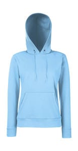 Fruit of the Loom 62-038-0 - Lady Fit Hooded Sweat Sky Blue