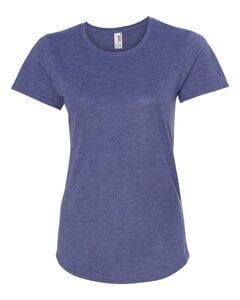 Anvil 6750L - Women's Triblend Scoopneck T-Shirt Heather Blue