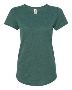 Anvil 6750L - Women's Triblend Scoopneck T-Shirt Heather Dark Green