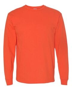 Bayside 5060 - USA-Made 100% Cotton Long Sleeve T-Shirt Bright Orange