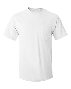 Hanes 5590 - T-Shirt with a Pocket Blanco