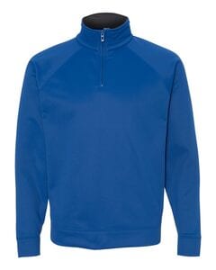 JERZEES PF95MR - 100% Polyester Fleece Quarter-Zip Cadet Collar Sweatshirt Real Azul