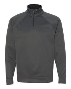 JERZEES PF95MR - 100% Polyester Fleece Quarter-Zip Cadet Collar Sweatshirt Stealth