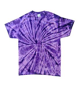 Colortone T1000Y - Spider Tie Dye Youth Tee Purple