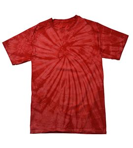 Colortone T1000Y - Spider Tie Dye Youth Tee Red