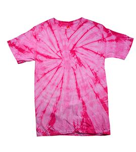 Colortone T1000Y - Spider Tie Dye Youth Tee Pink