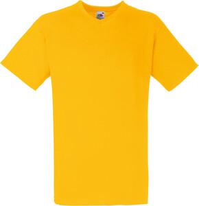 Fruit of the Loom SC22V - T-Shirt Homme Col V Coton Sunflower Yellow