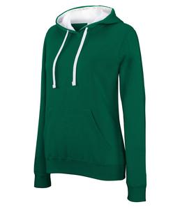 Kariban K465 - Ladies’ contrast hooded sweatshirt