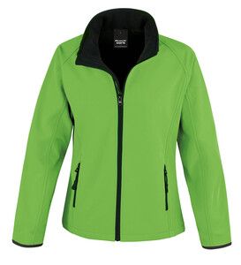 Result R231F - Sportowa bluza damska idealna do nadruku Żywa zieleń/ czerń