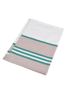 Kariban K130 - Striped tea towel White / Kelly Green